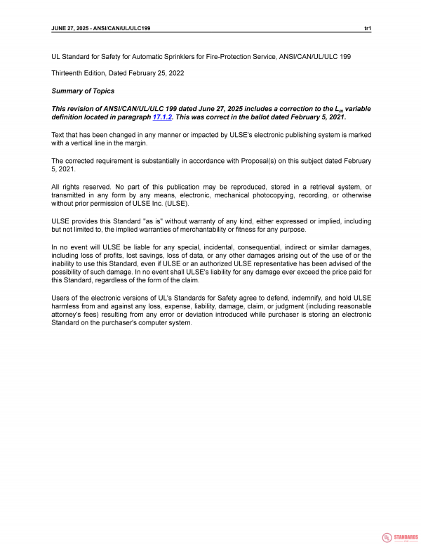 UL 199 PDF